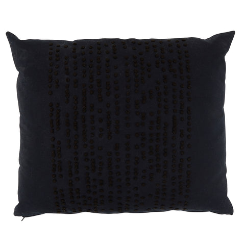 Black Dotted Texture Pillow