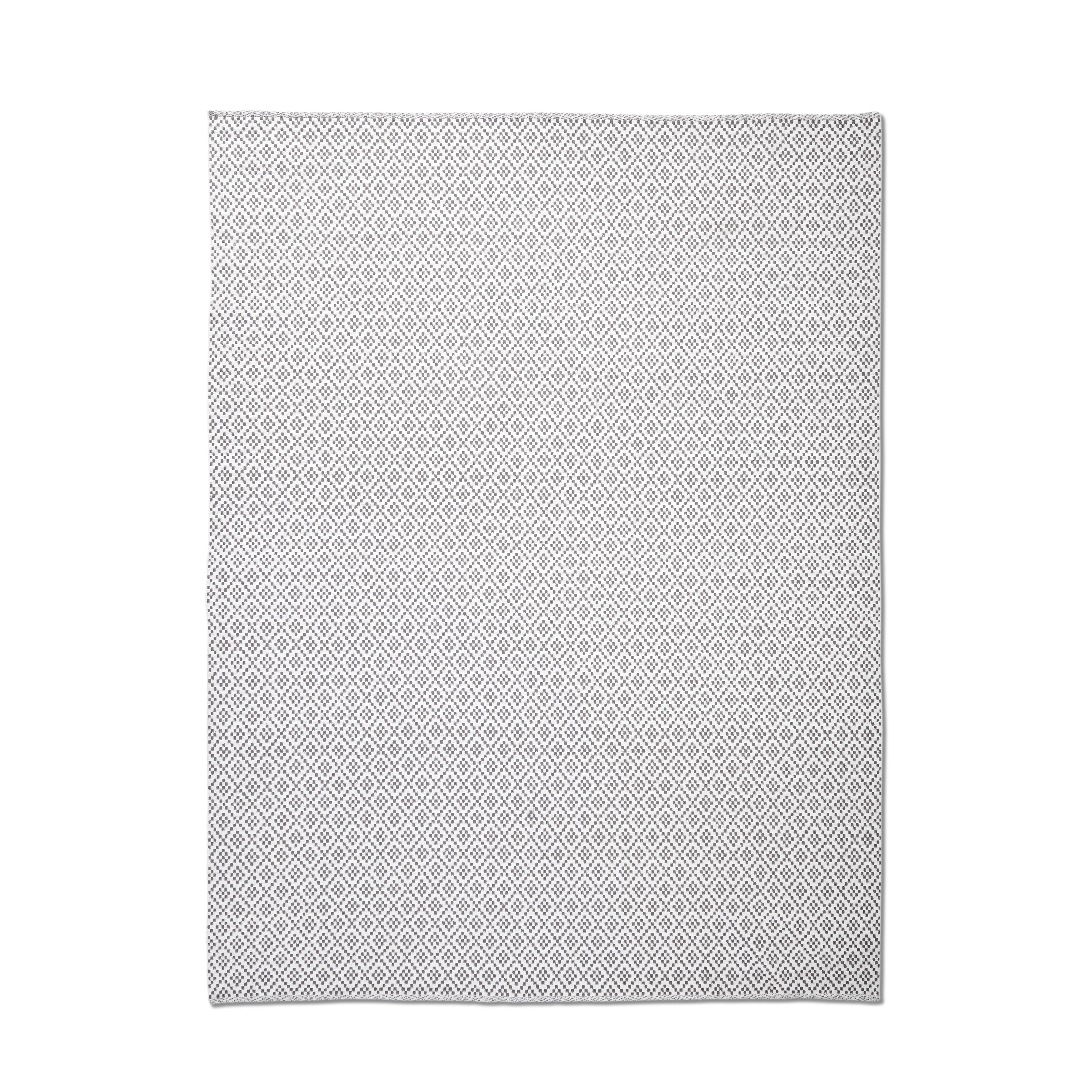 Grey Diamond Pattern Rug - Gil & Roy Props