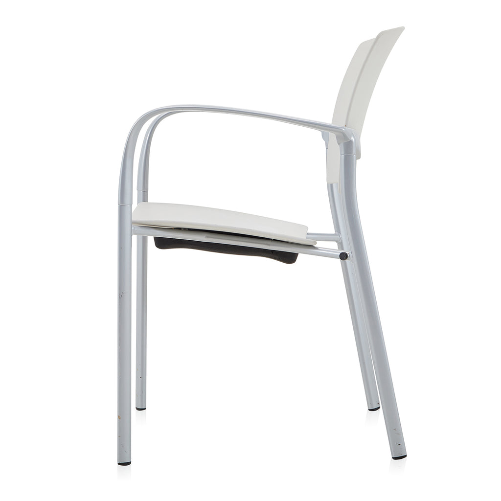 Grey & Silver Stacking Office Chair