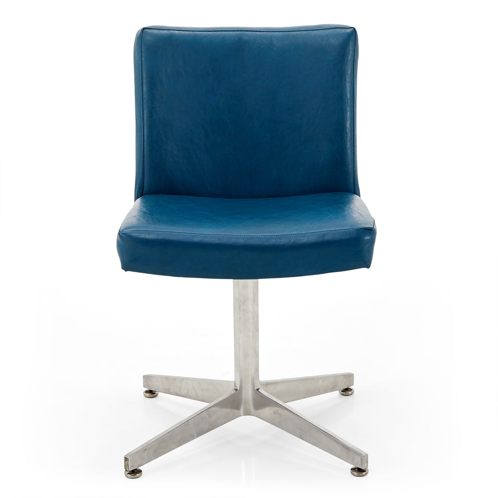 Blue Vinyl Side Chair