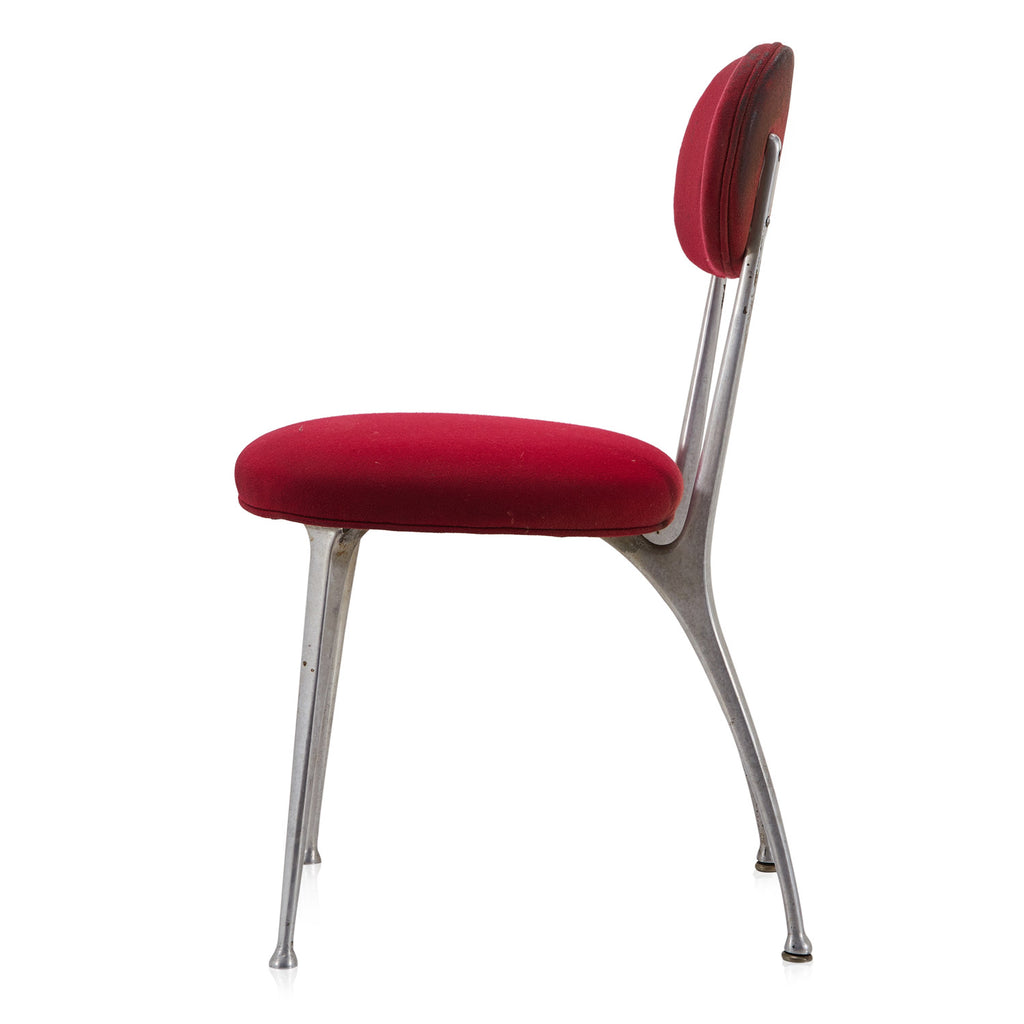 Red Wool Dining Chair