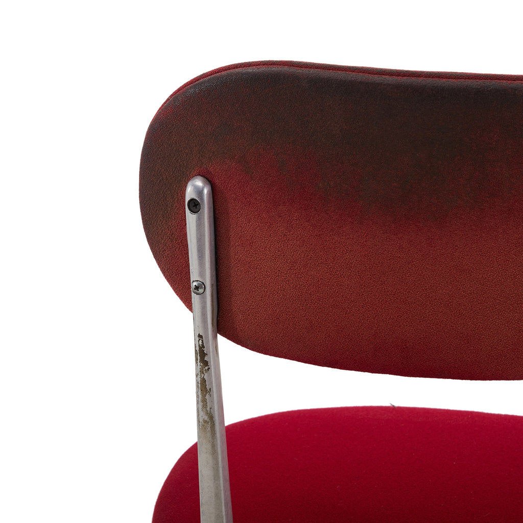 Red Wool Dining Chair