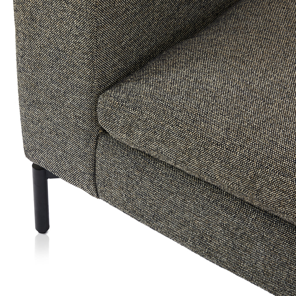 Grey Modern Square Arm Sofa