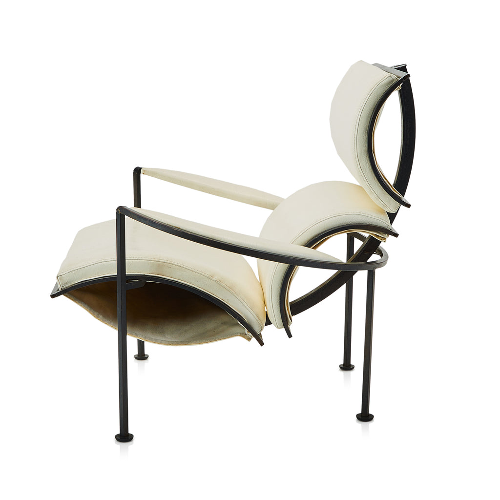 White Carlo Forcolini Signora Chan Lounge Chair