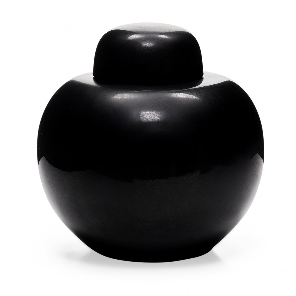 Black Vase with Cap