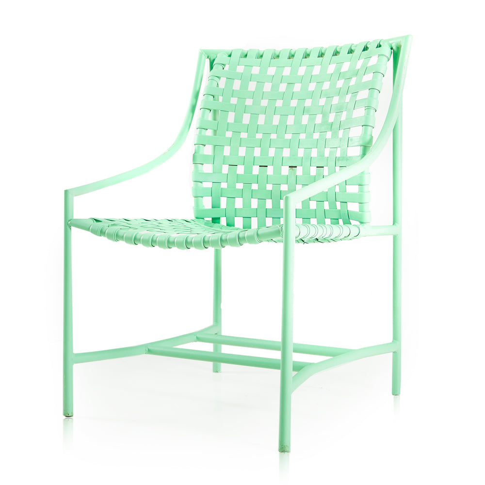 Mint Green Strapped Patio Chair