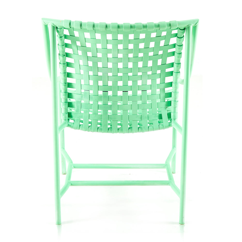 Mint Green Strapped Patio Chair