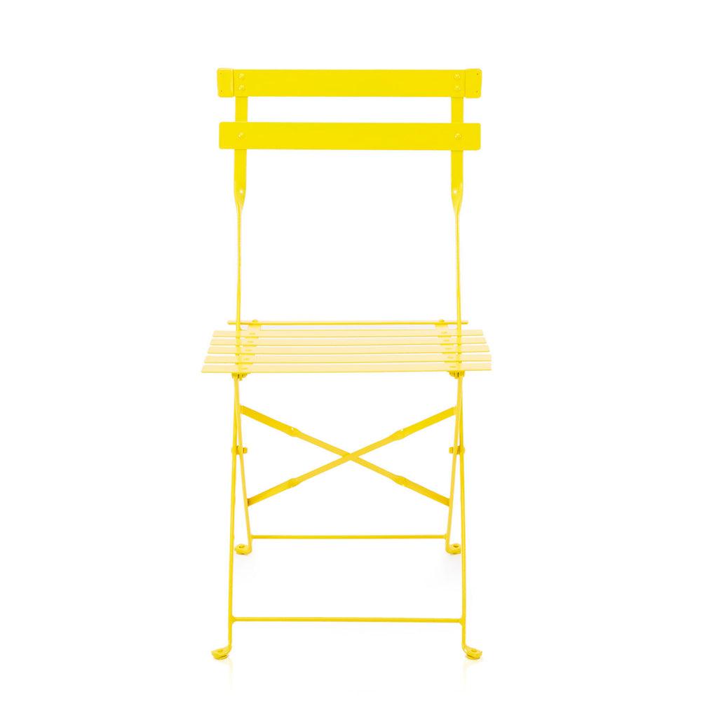 Yellow Metal Bistro Chair