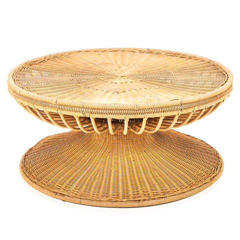 Round Wicker Outdoor Coffee Table