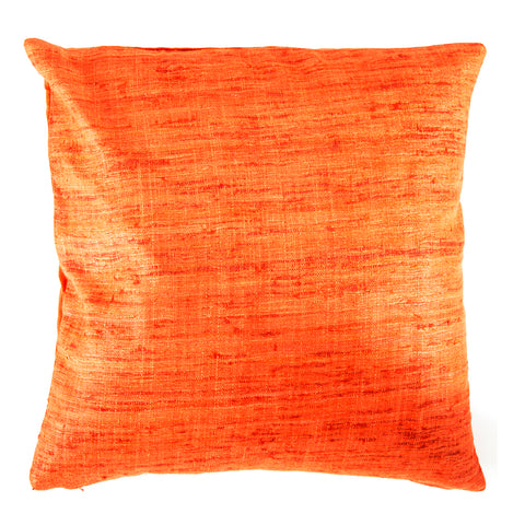 Frayed Weave Orange Pillow - Square