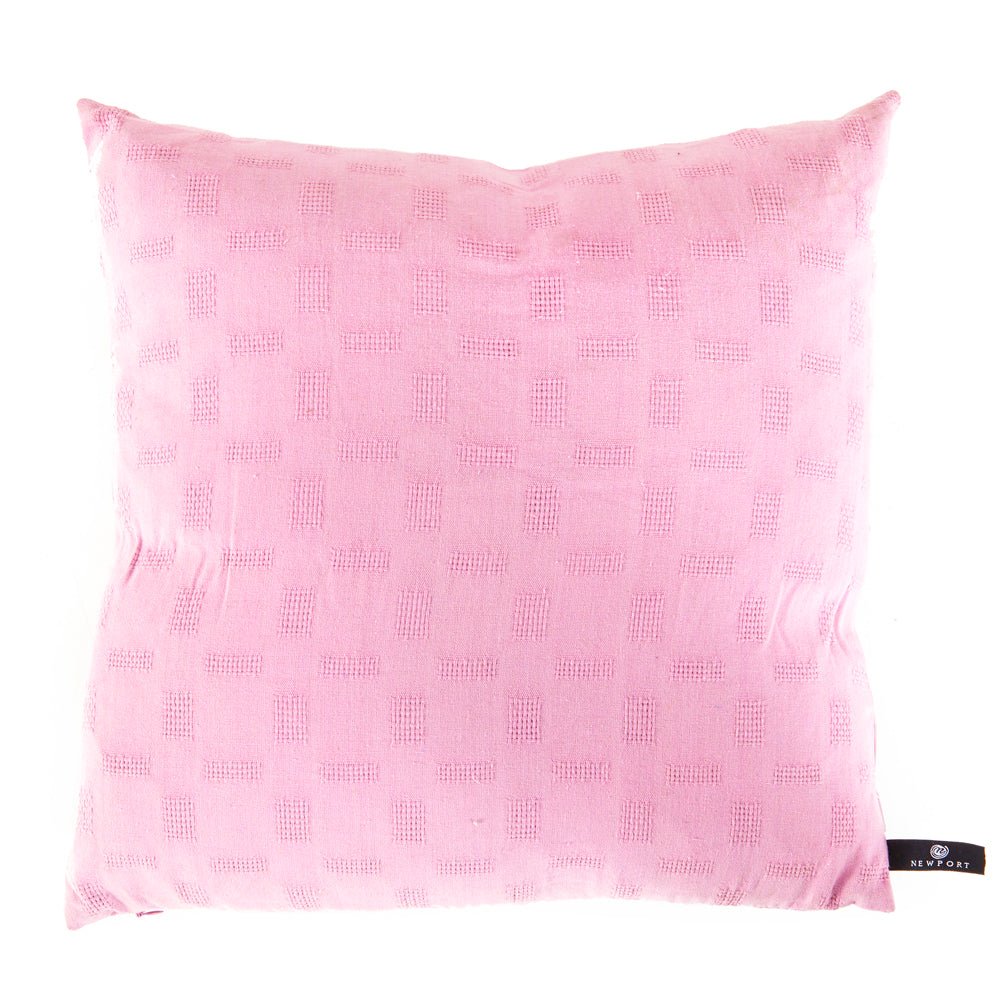 Textured Solid Pink Pillow