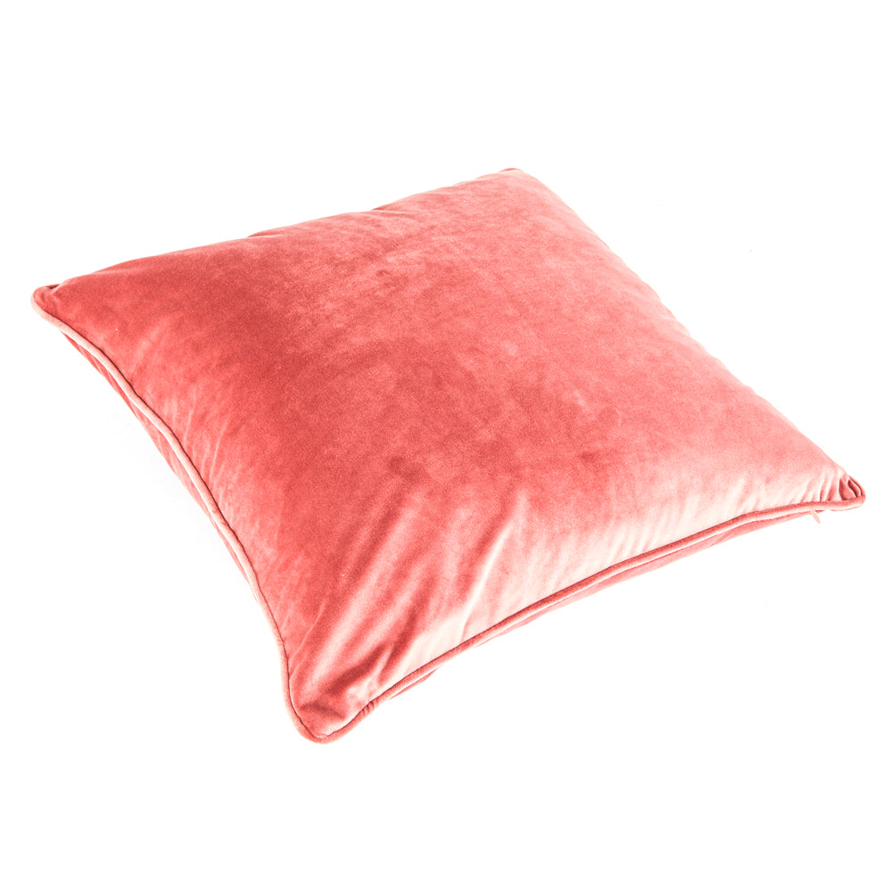 Strawberry Pink Velvet Pillow