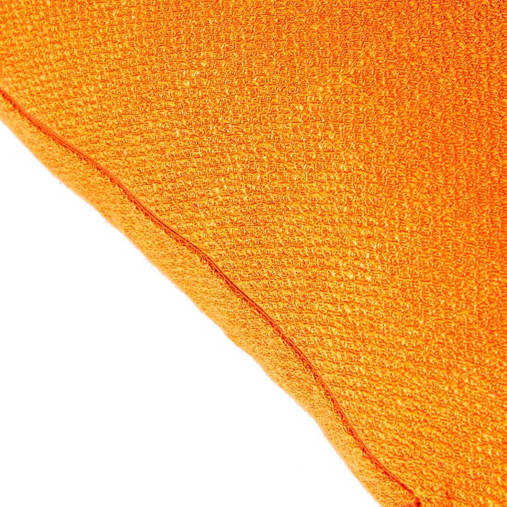 Solid Orange Woven Pillow