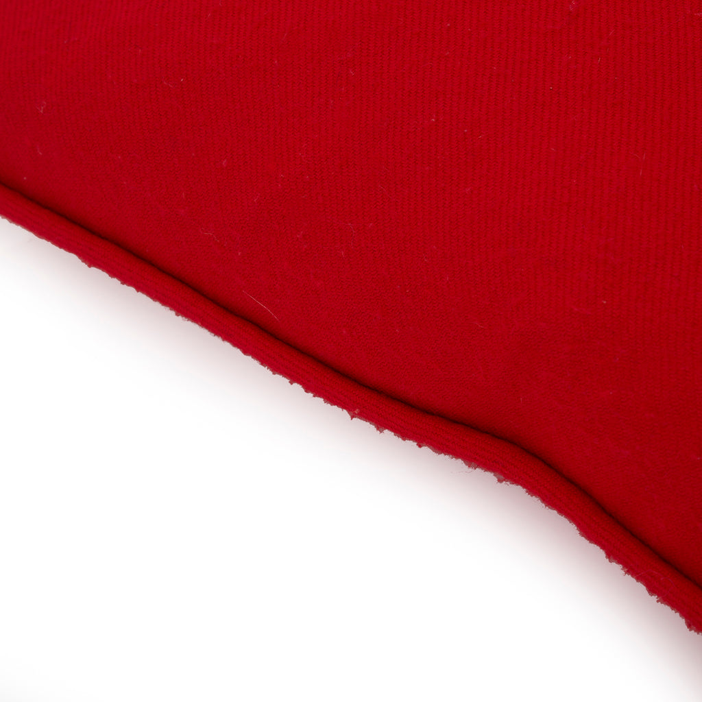 Red Felt Square Pillow