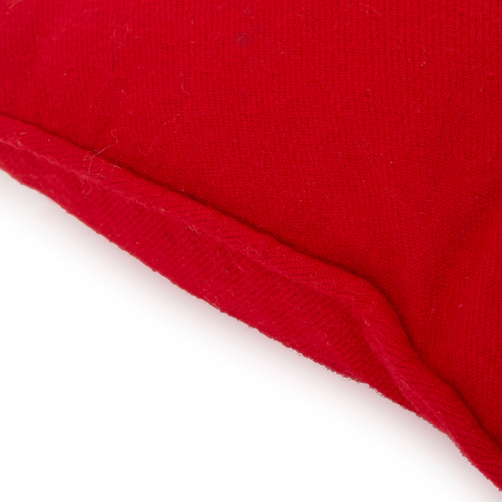 Red Wool Lumbar Pillow