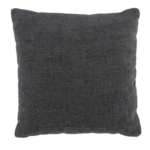 Grey Dark Soft Woven Pillow