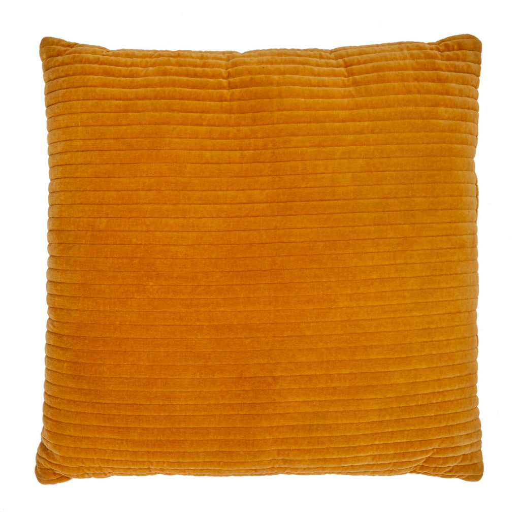Orange Large Velvet Corduroy Pillow