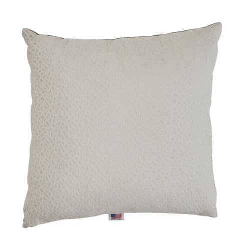 Off-White Geometric Relief Pillow