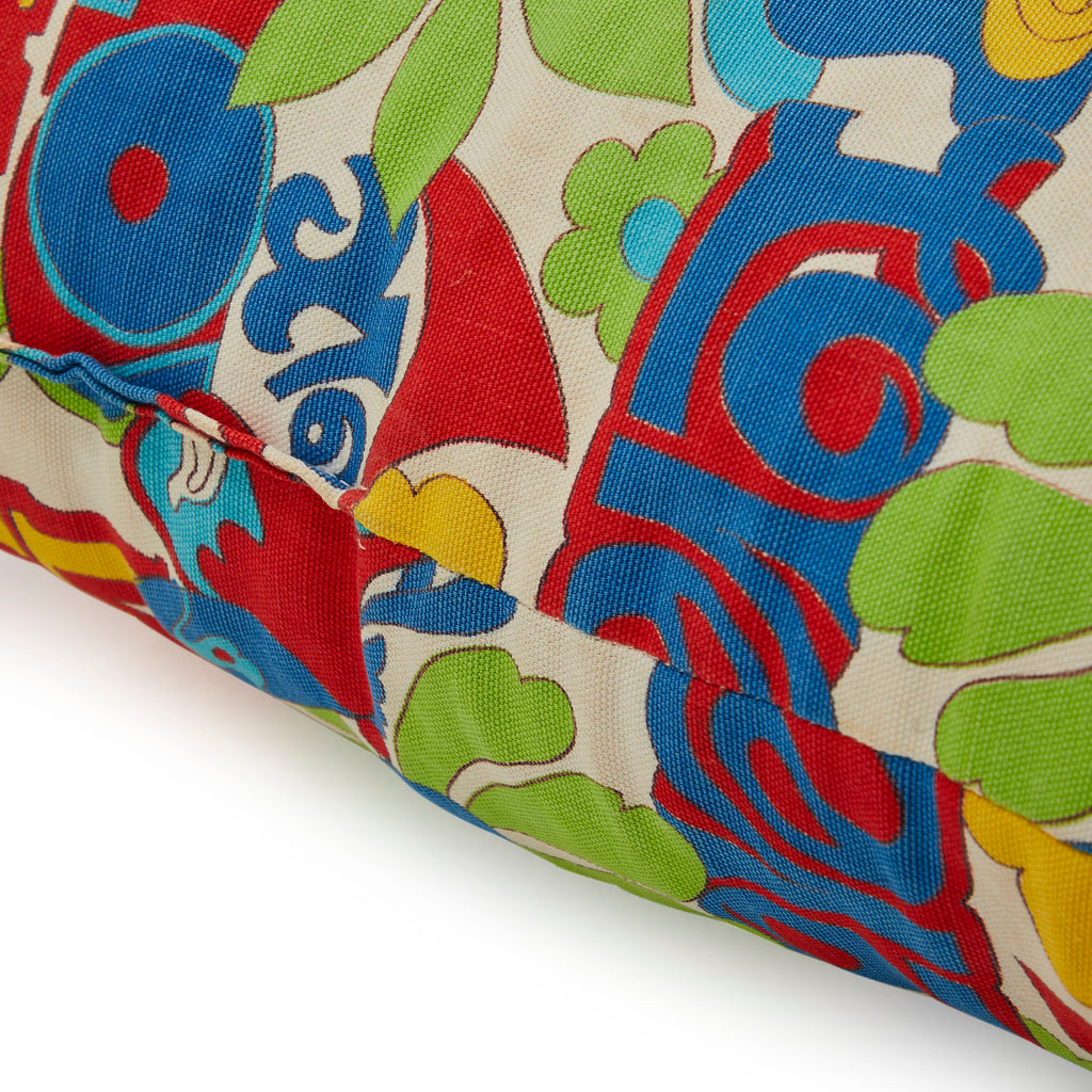 Green Red & Blue Graphic Hippie Love Pillow