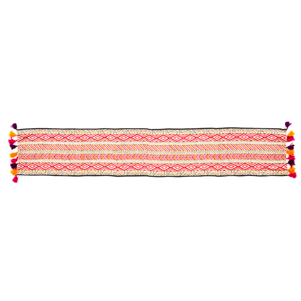 Multi-Color Tasseled Runner Rug