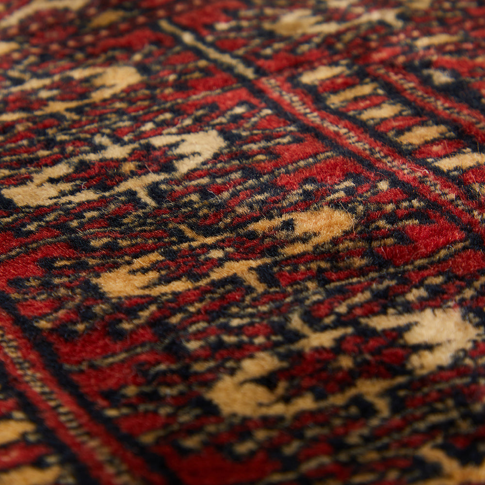 Deep Red Persian Doormat Rug