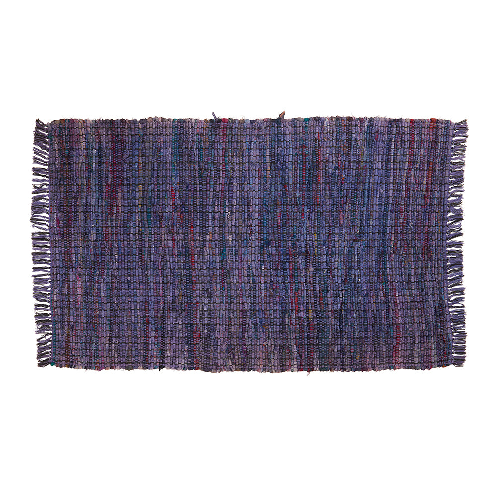 Purple Braided Woven Rug