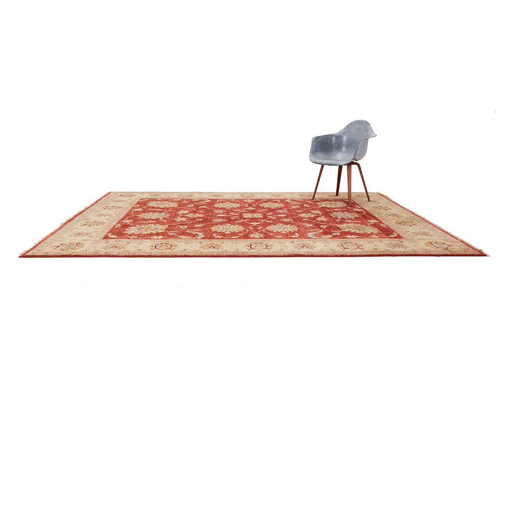 Large Red and Tan Persian Style Rug