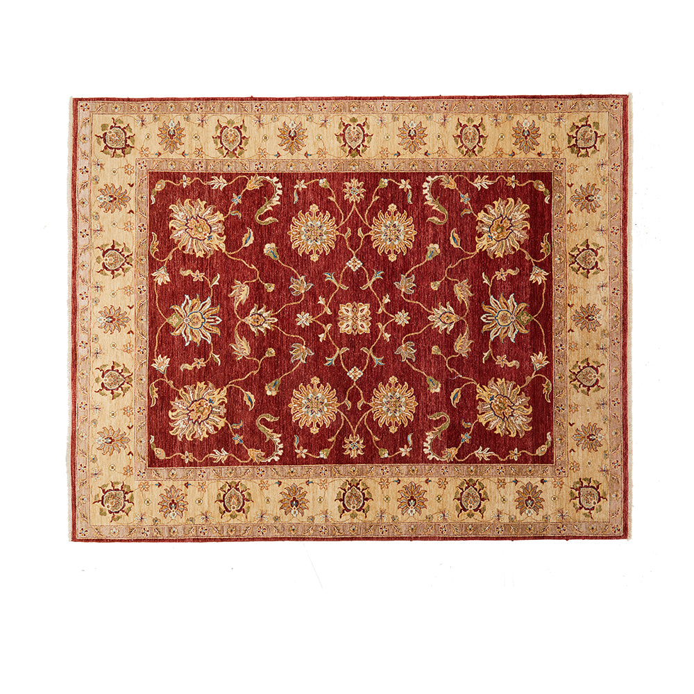 Large Red and Tan Persian Style Rug