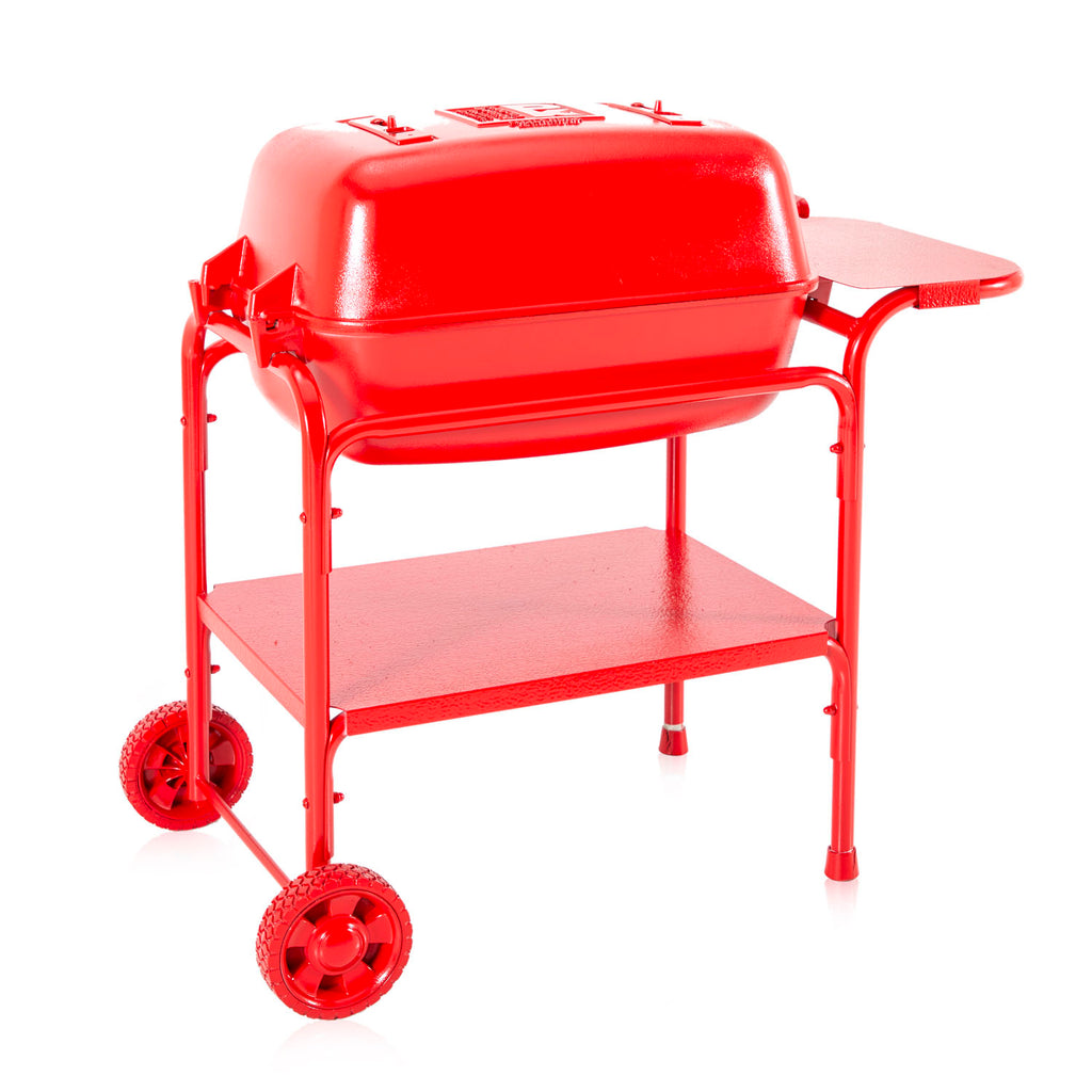 Red Solid Painted Cart Grill