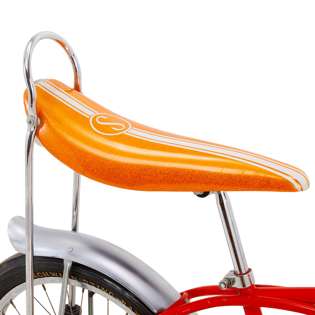 Orange Schwinn Sting Ray Bike