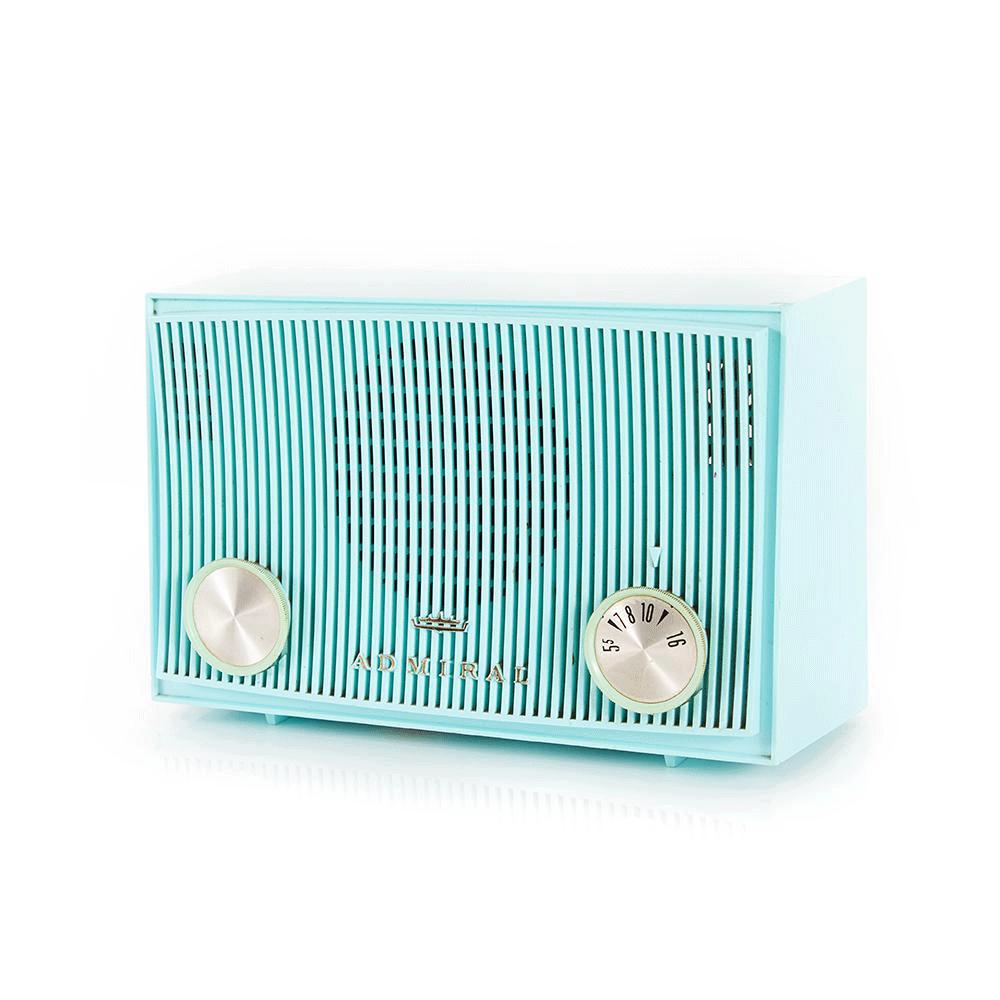 Turquoise Admiral Vintage Radio