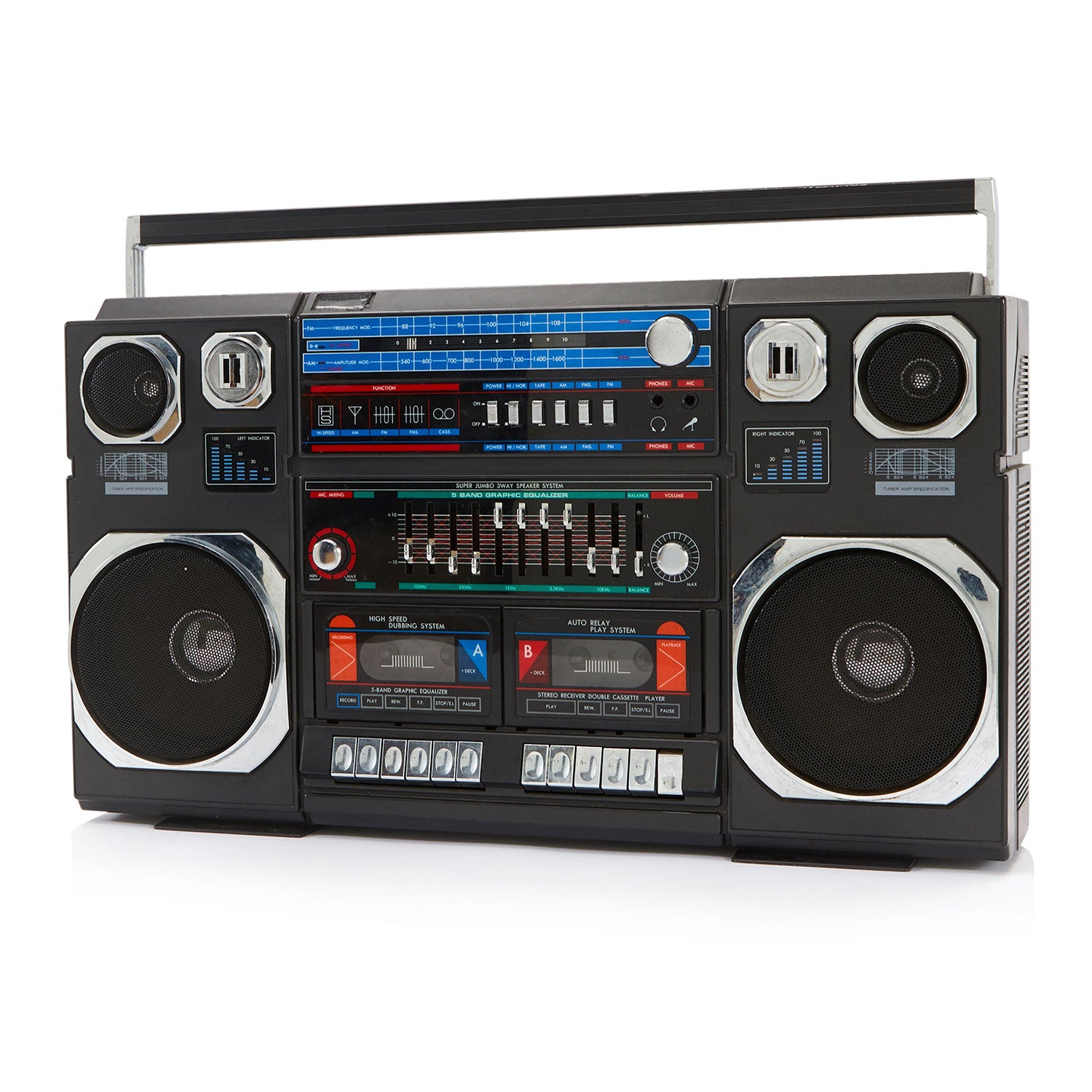 Large Black Boombox Electrobrand Gil Roy Props