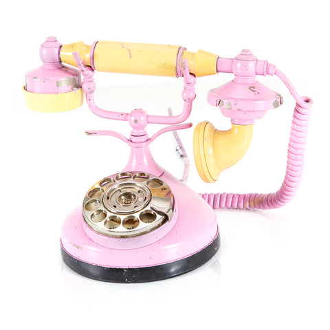 Pink French Rotary Phone