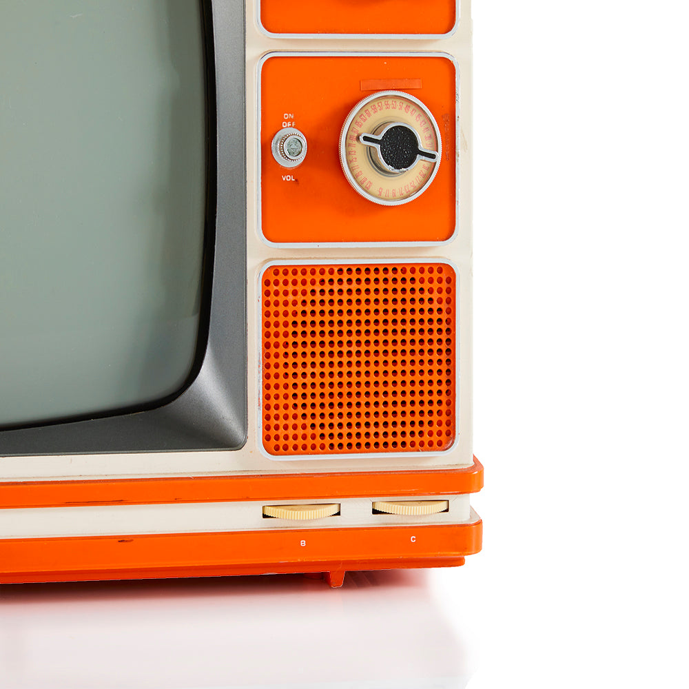 Vintage Orange Zenith Television