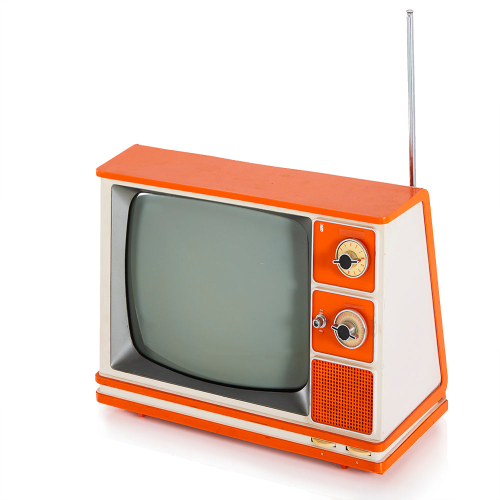 Vintage Orange Zenith Television