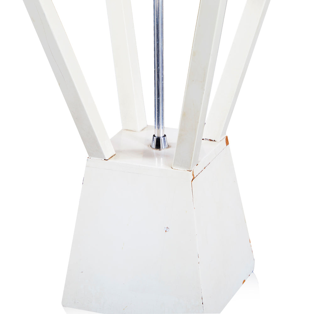 White Rhomboid Table Lamp