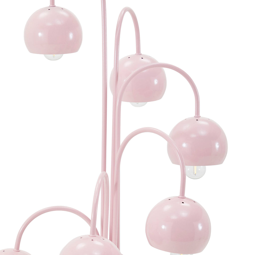 Pale Pink Cascading Floor Lamp