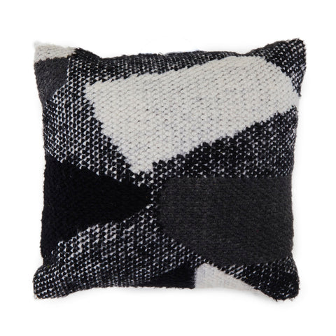 Black & White Geo Squares Pillow