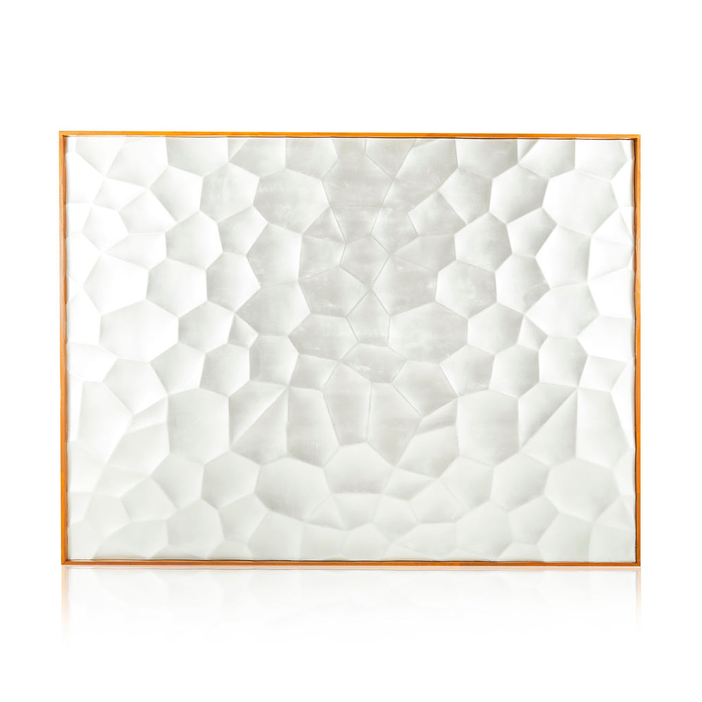 White Geometric Room Divider