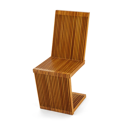 Wood Zig-Zag Side Chair