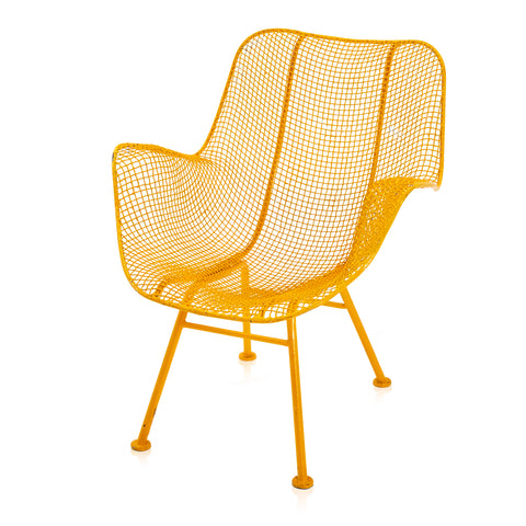 Mustard Woodard Mesh Outdoor Chair