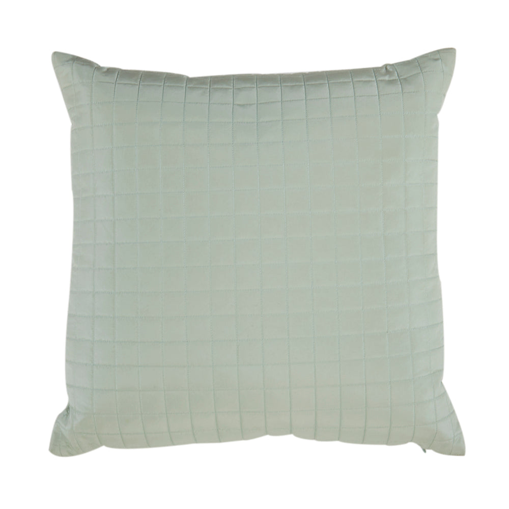 Sage Silk Quilt Stitched Pillow