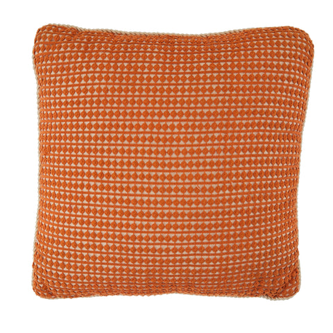 Orange & Tan Textured Pillow