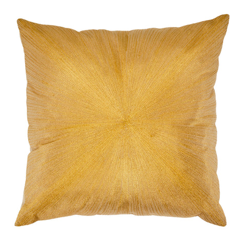 Gold Radial Textured Pillow