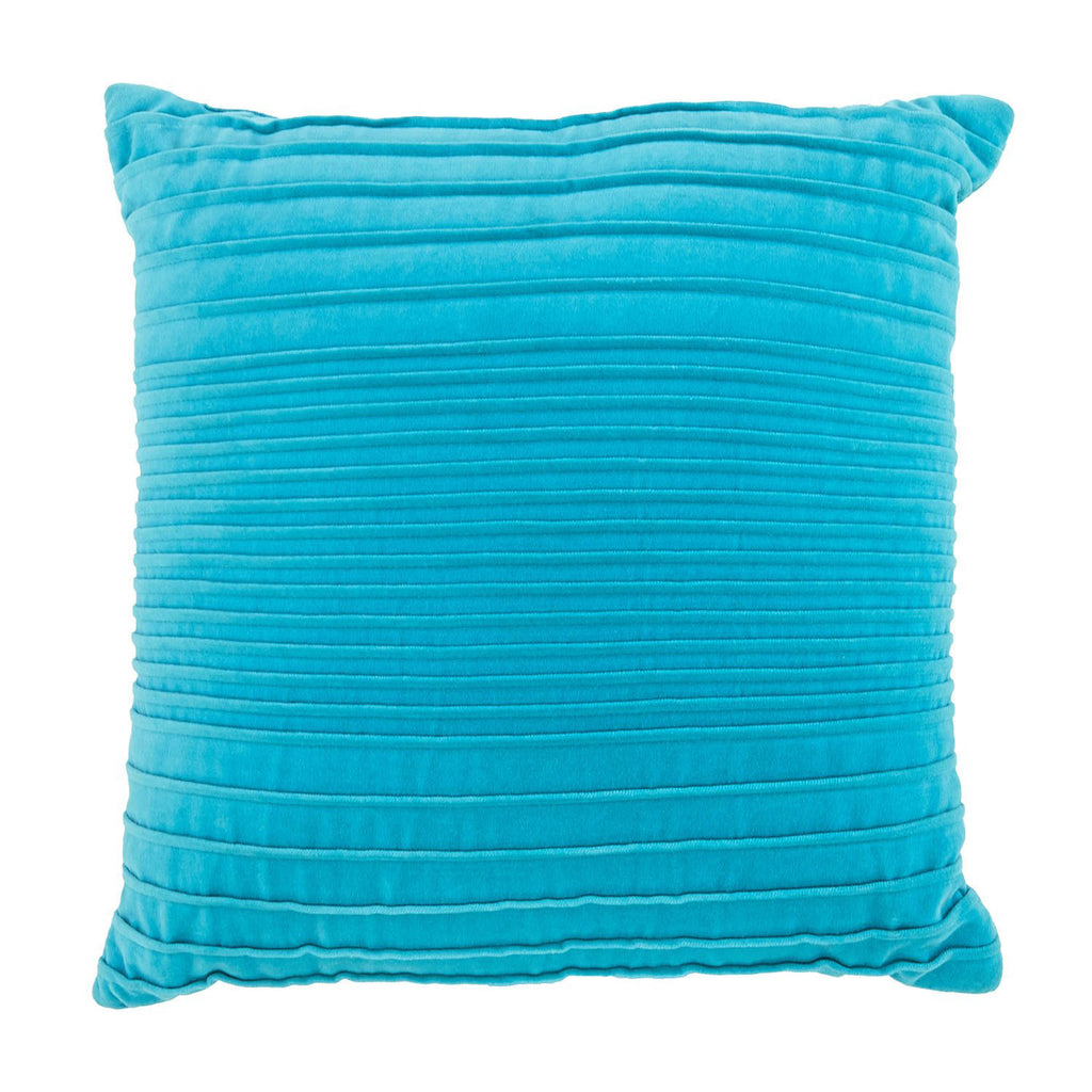 Turquoise Textured Stripe Pillow