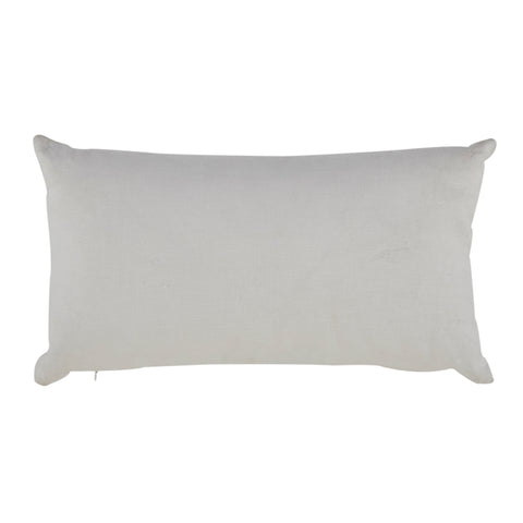 White Linen Lumbar Pillow