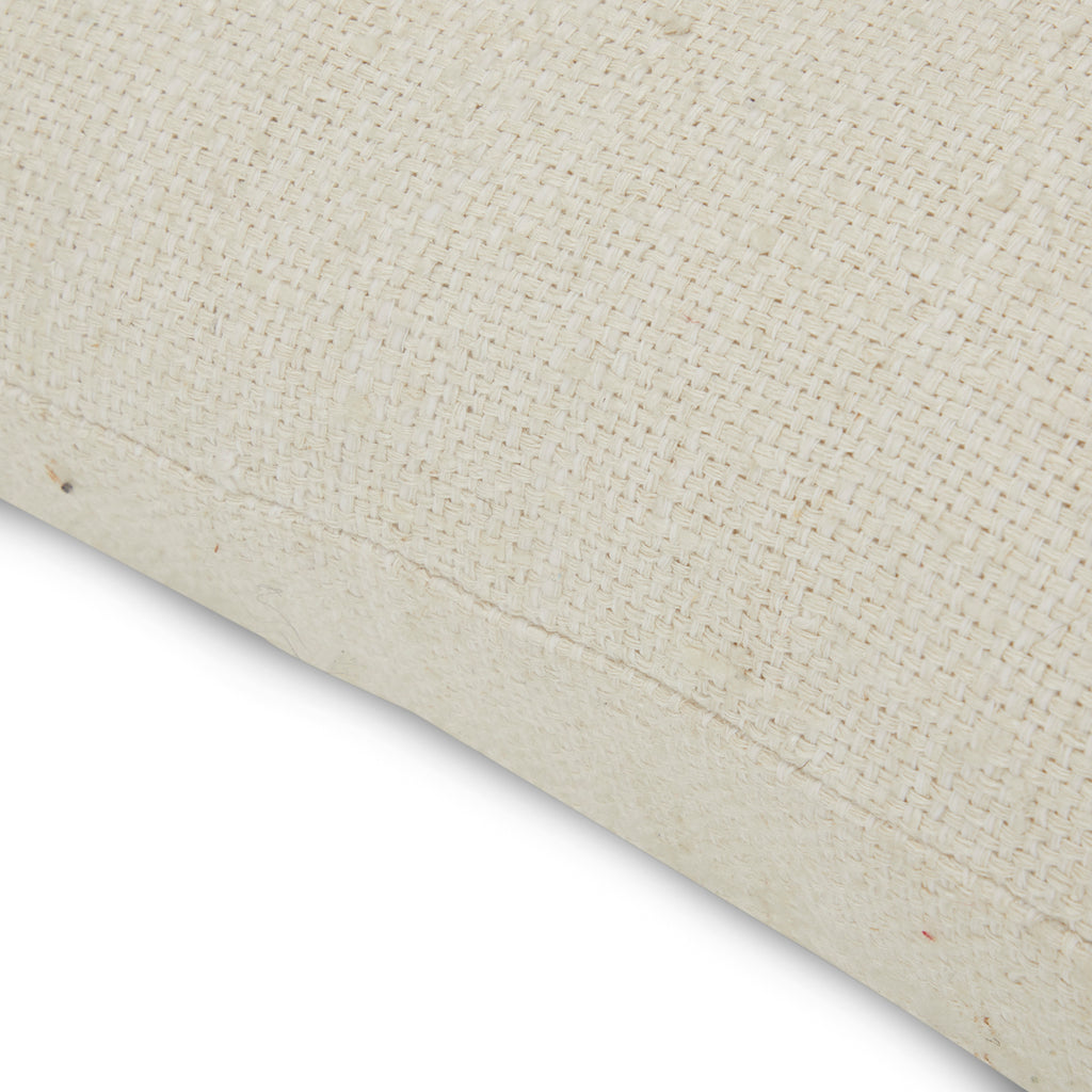 Off-White Buttoned Pillow