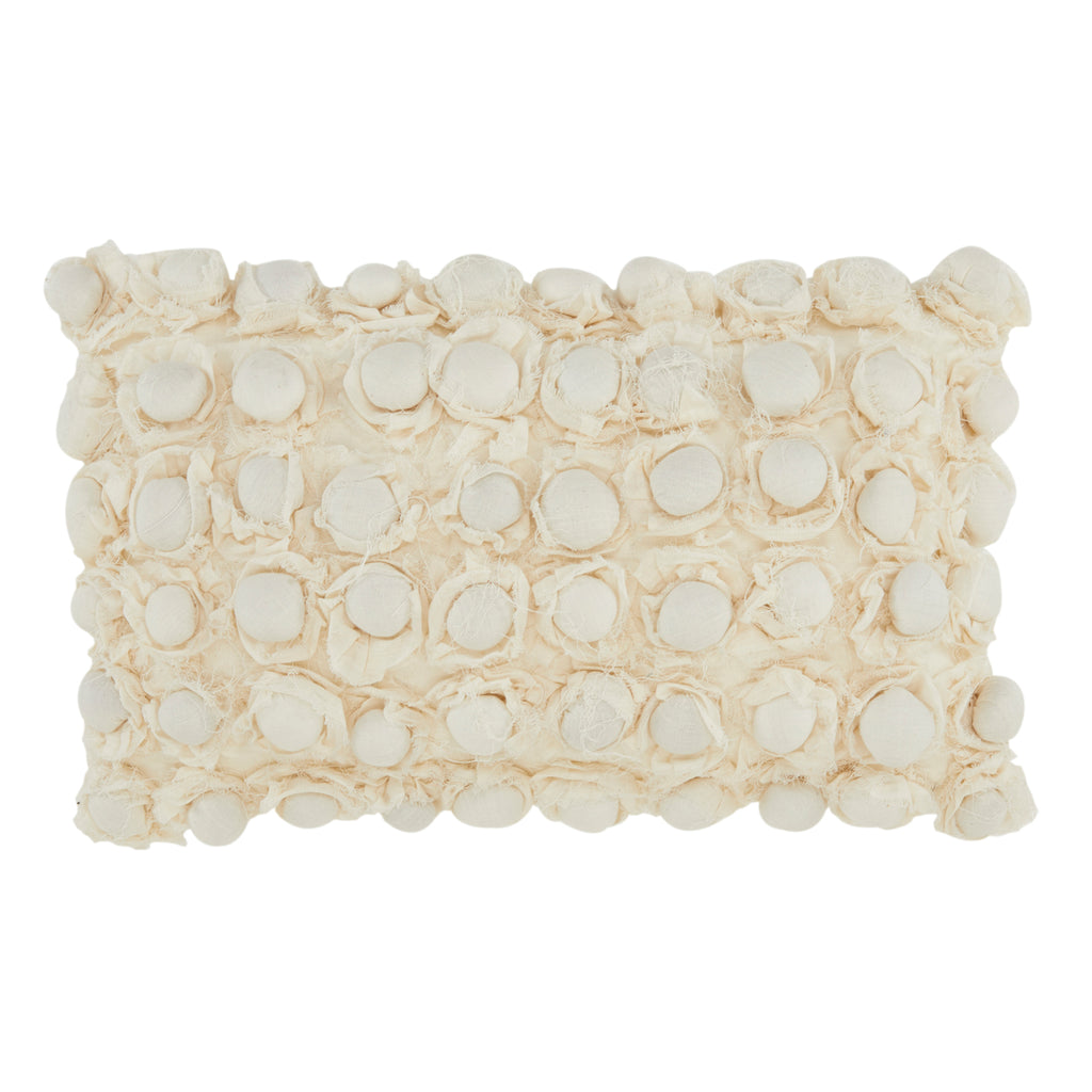 Cream Textured Pearls Pillow