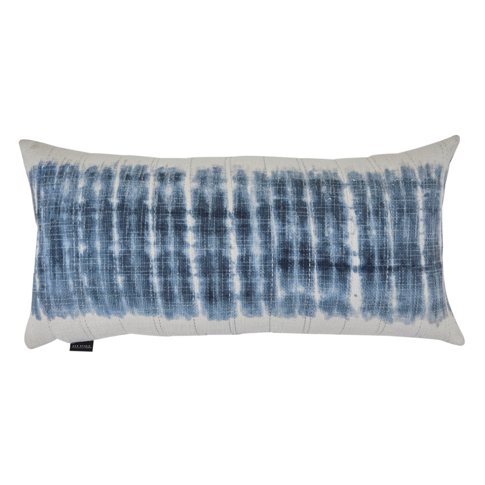 Large Indigo Dyed Lumbar Pillow