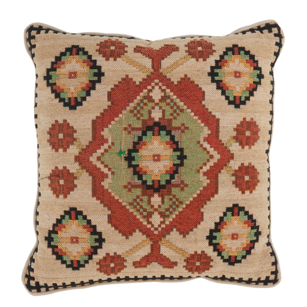 Tan Turkish Pattern Pillow